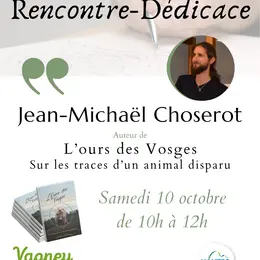 Rencontre-dédicace autour de l'ours des Vosges à Vagney