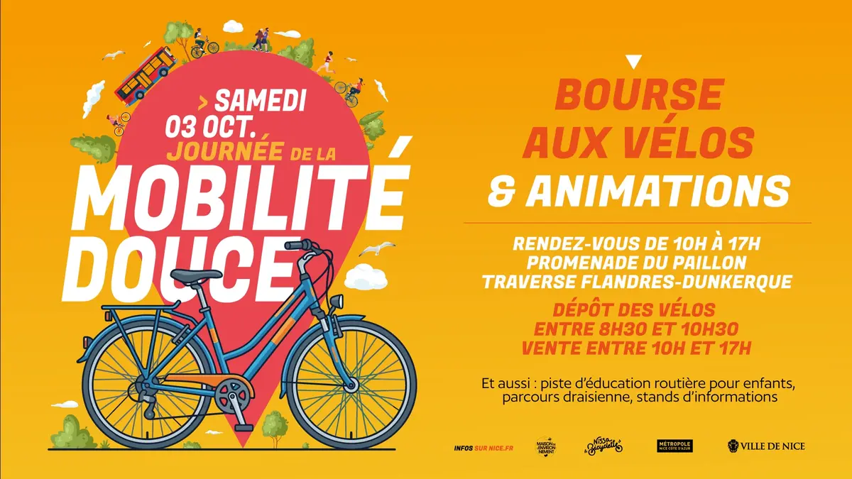 Journée de la Mobilité Douce à Nice sur la Promenade du Paillon