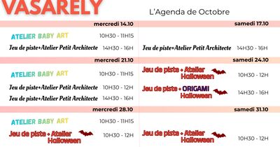 Ateliers pour enfants &agrave; la Fondation Vasarely d'Aix-en-Provence