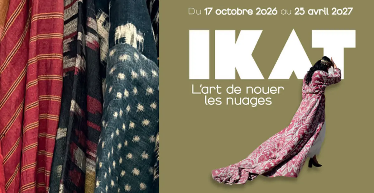 Exposition sur les arts textiles au Musée de Bourgoin-Jallieu : IKAT, l'art de nouer les nuages