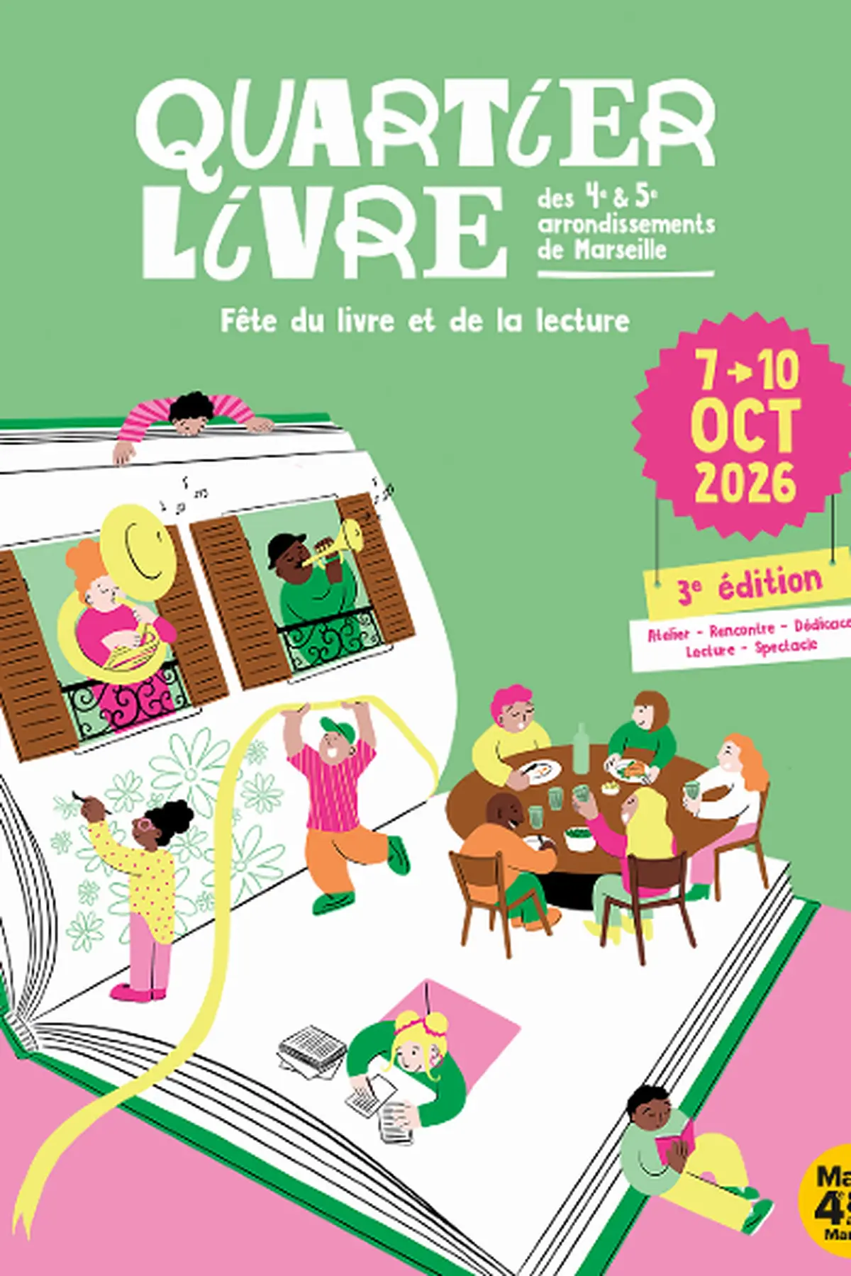Festival Quartier Livre à la Bibliothèque des Cinq-Avenues de Marseille