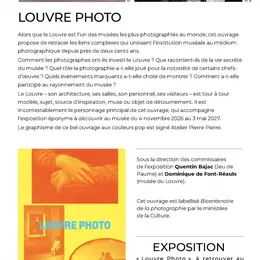 Exposition photo au musée du Louvre : deux siècles de photographie à Paris