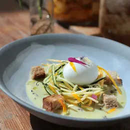 Crémeux de cœur de courgettes à la verveine : la recette du chef de la Fabuleuse Cantine à Saint-Étienne
