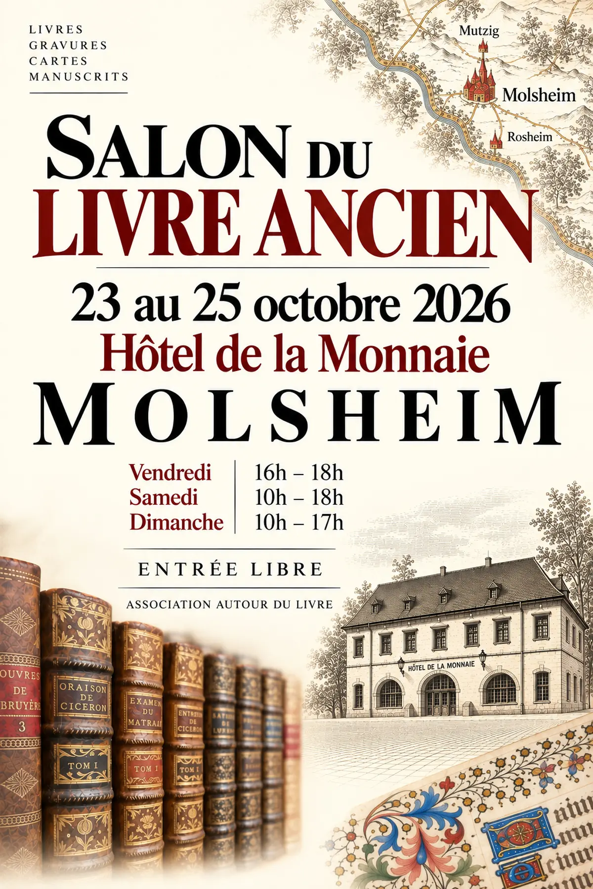 Salon du Livre Ancien à Molsheim : livres rares, estampes et patrimoine écrit