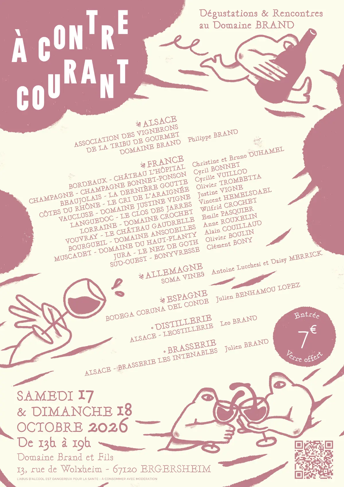 Salon À Contre Courant, le rendez-vous des vins bio et nature à Ergersheim