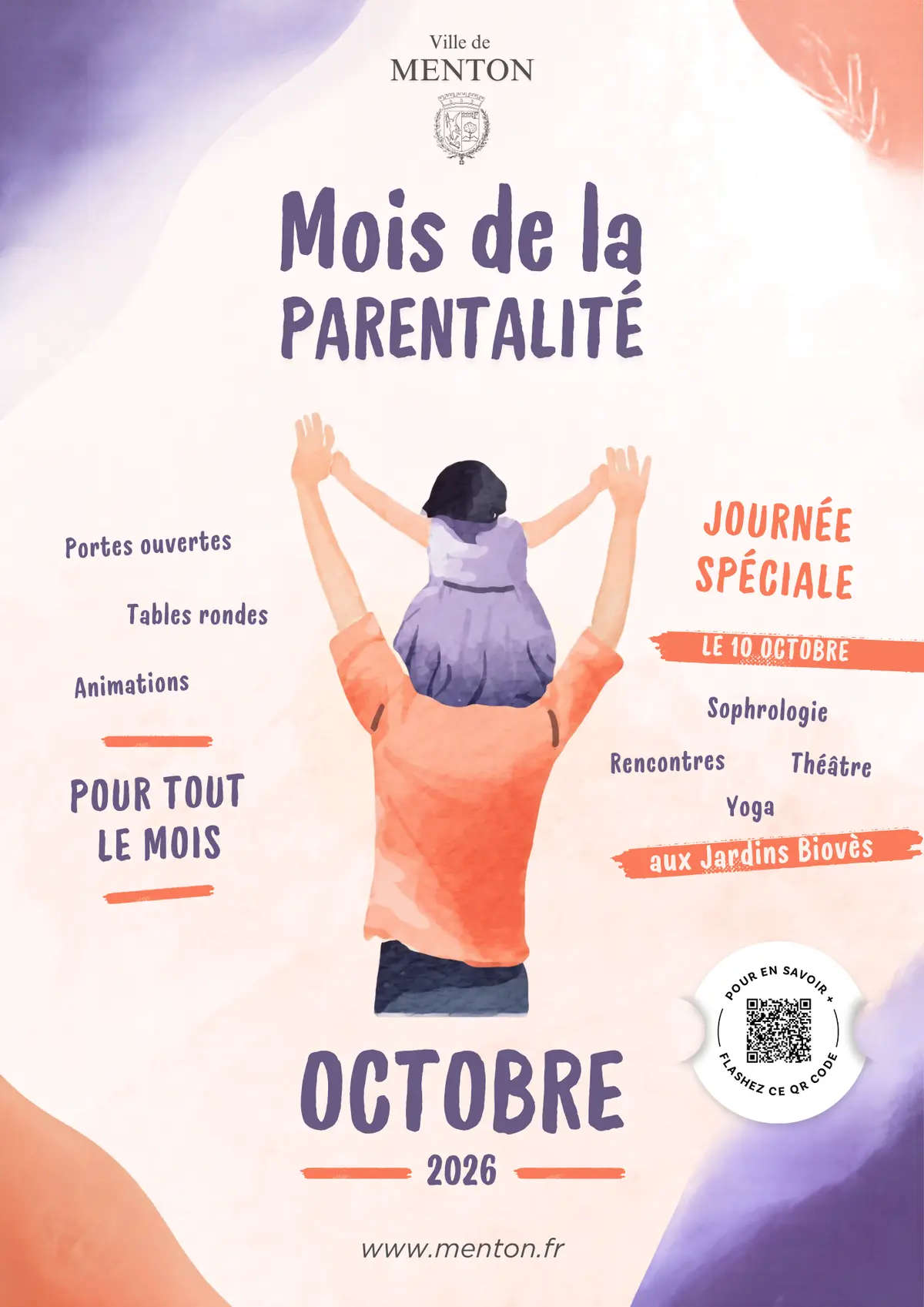Journée parentalité et santé mentale aux jardins Biovès de Menton