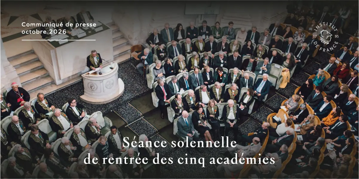 Séance solennelle de rentrée des cinq académies à l'Institut de France
