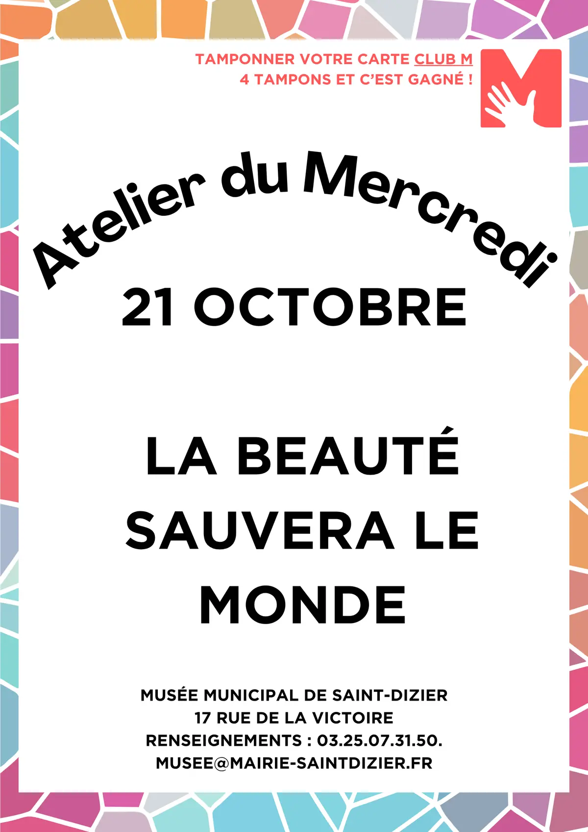 Atelier du mercredi au Musée de Saint-Dizier : découpage, pliage et collage autour de la beauté