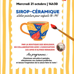 Atelier sirop-céramique pour enfants à Saint-Sauveur