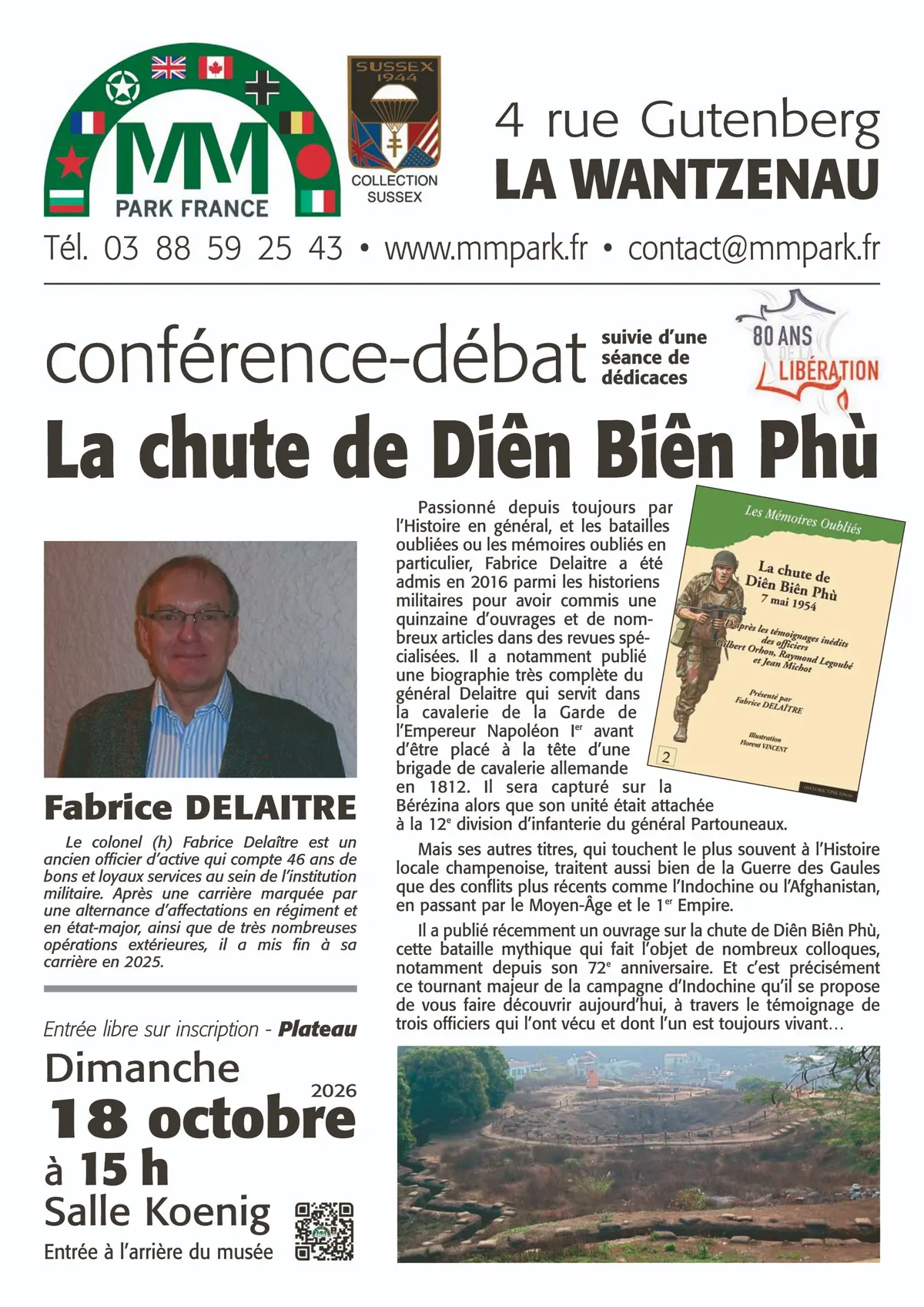 Conférence sur la chute de Diên Biên Phù à La Wantzenau
