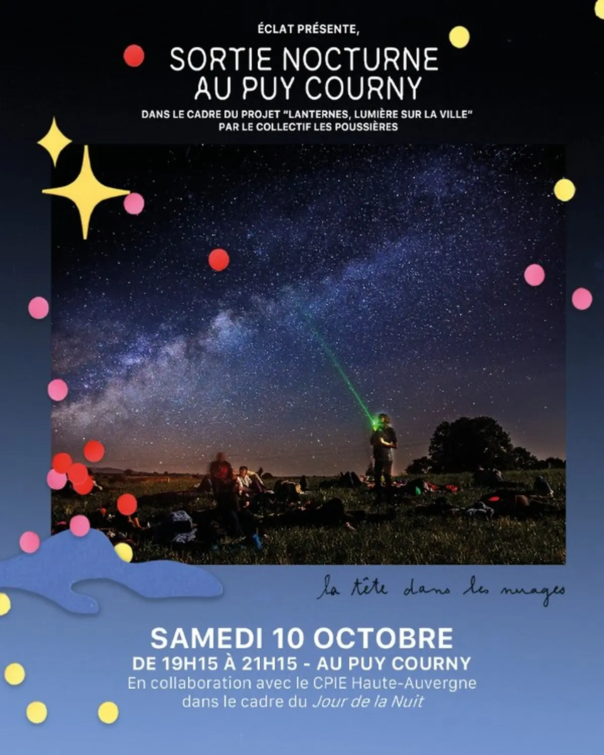 Sortie nocturne au Puy Courny à Aurillac : biodiversité et ciel étoilé