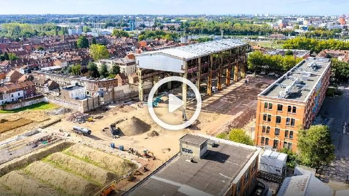 La transformation de Fives Cail à Lille vue depuis les airs