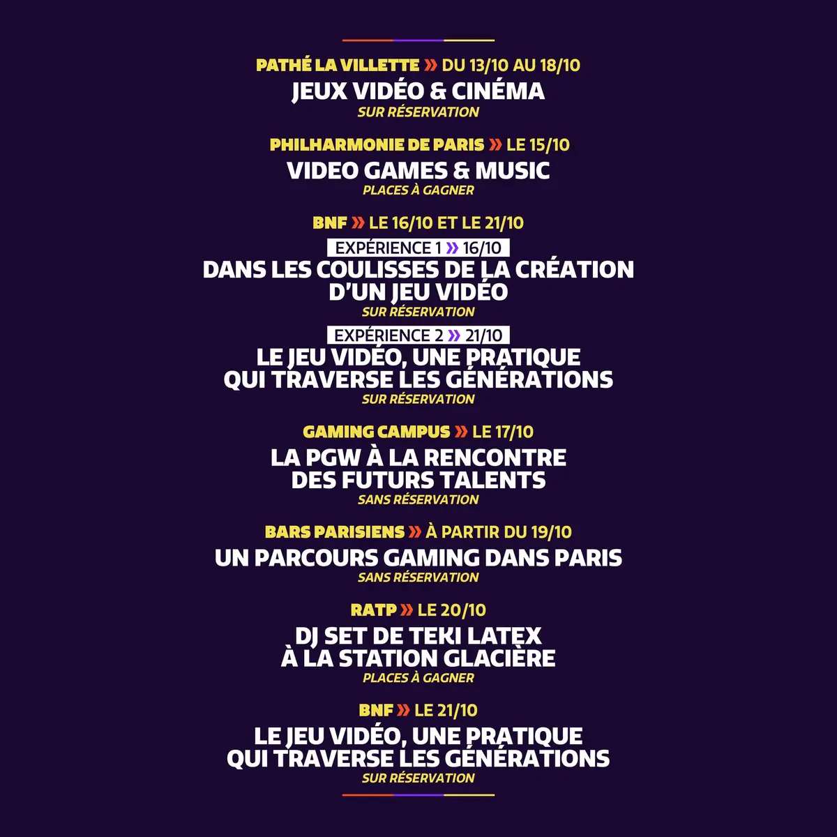 Nocturne à la Philharmonie de Paris pour l'exposition « Video Games &amp; Music »