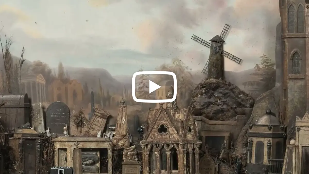 Le Cimetière en cheveux de Milliat exposé au musée d'histoire de Nantes