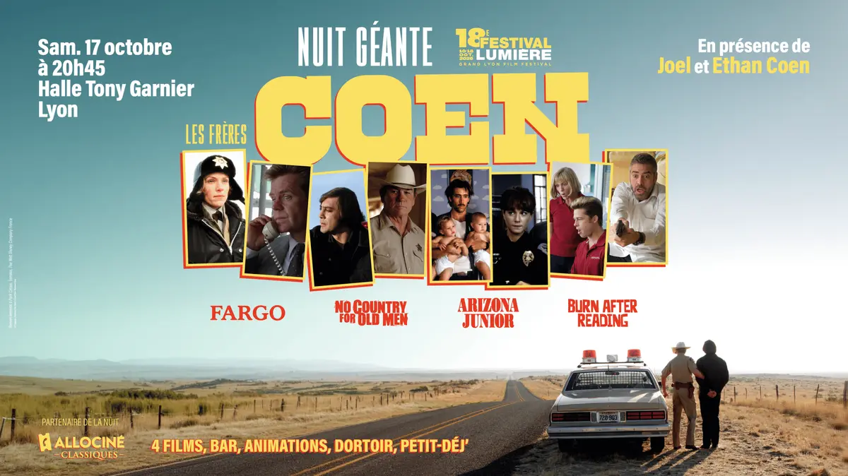 Ciné-concert et nuit cinéma à la Halle Tony Garnier de Lyon : une nuit dédiée aux frères Coen