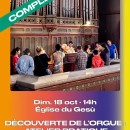 Atelier de découverte de l'orgue à l'église du Gesù de Toulouse