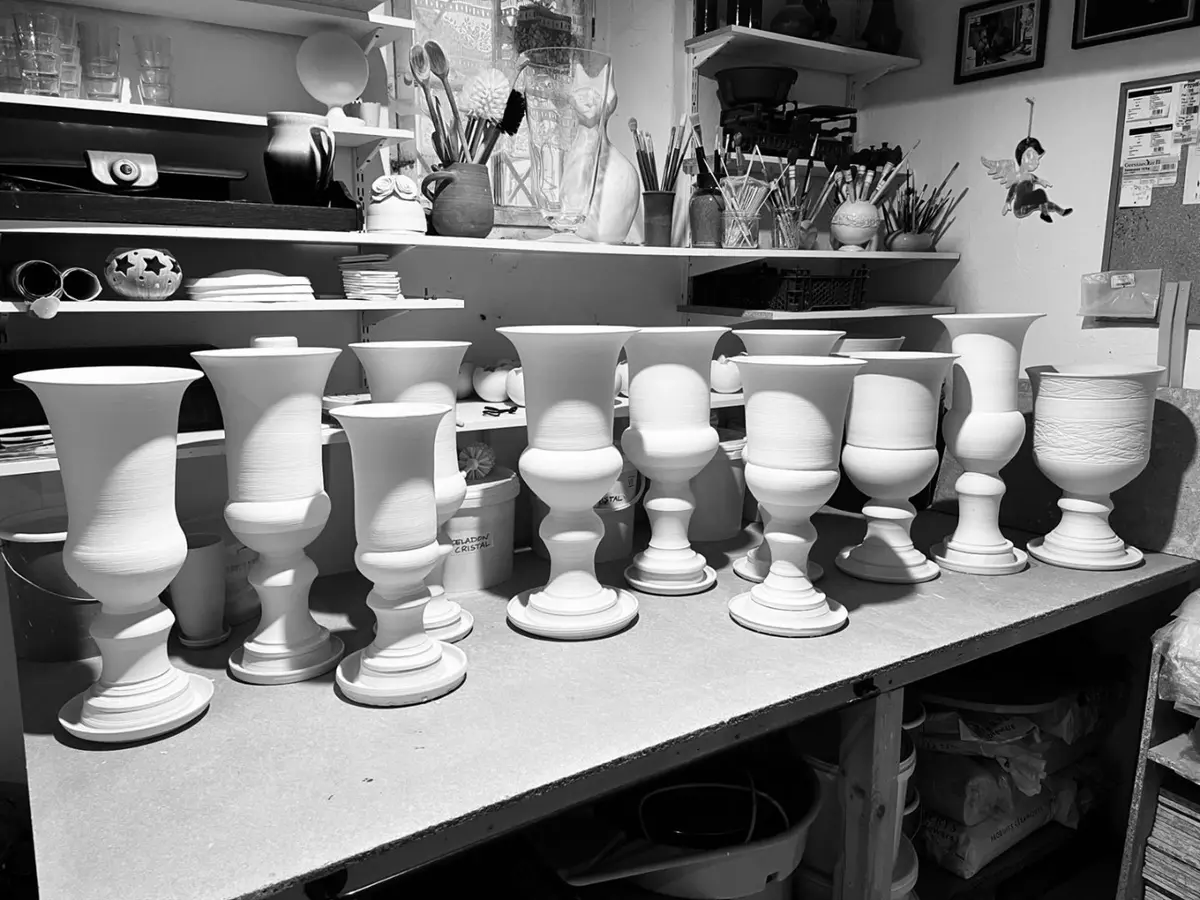 Visite de l'atelier d'un céramiste à Barr : rencontre avec Philippe Sutter