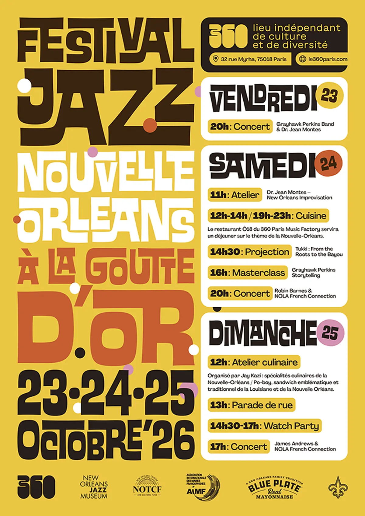 Festival Jazz Nouvelle-Orléans à la Goutte d'Or, au cœur de Paris