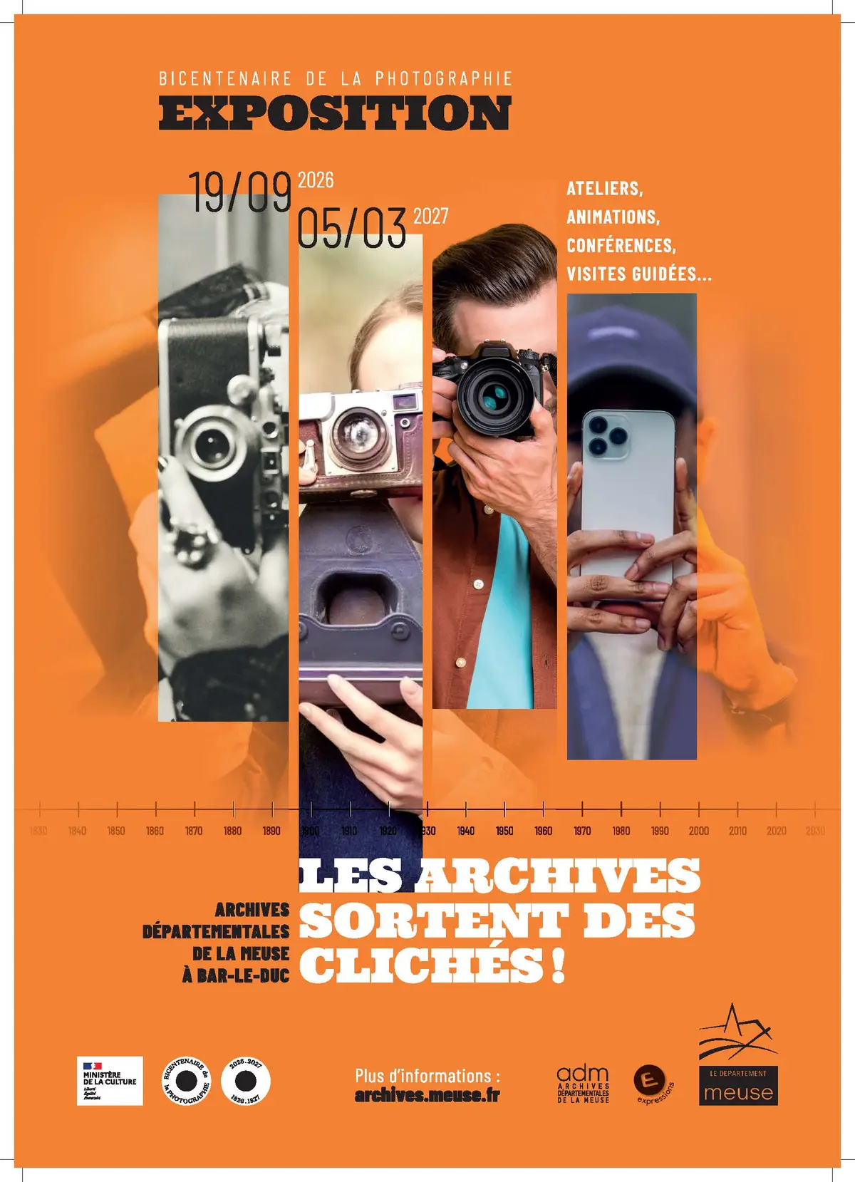 Visite guidée de l'exposition Les Archives sortent des clichés ! à Bar-le-Duc