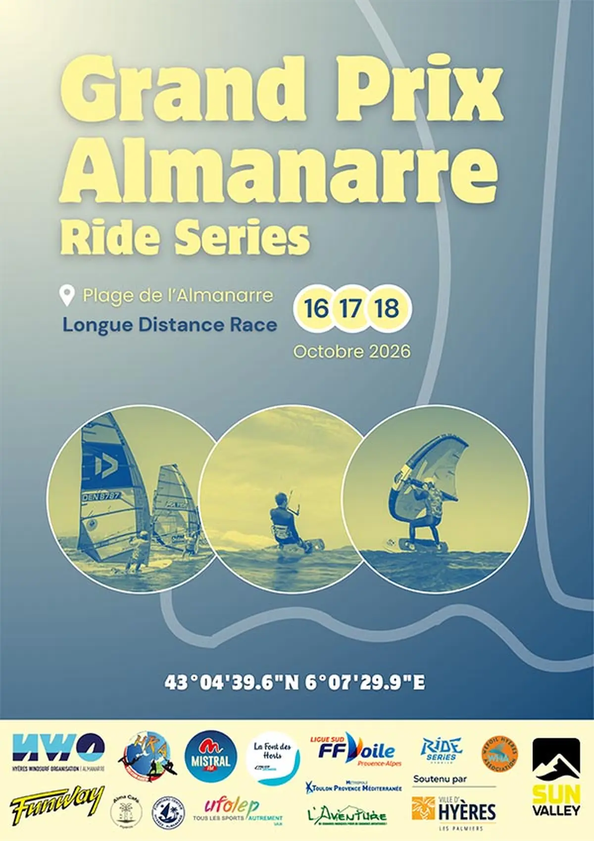 Grand Prix de l'Almanarre : compétition nautique sur la plage d'Hyères