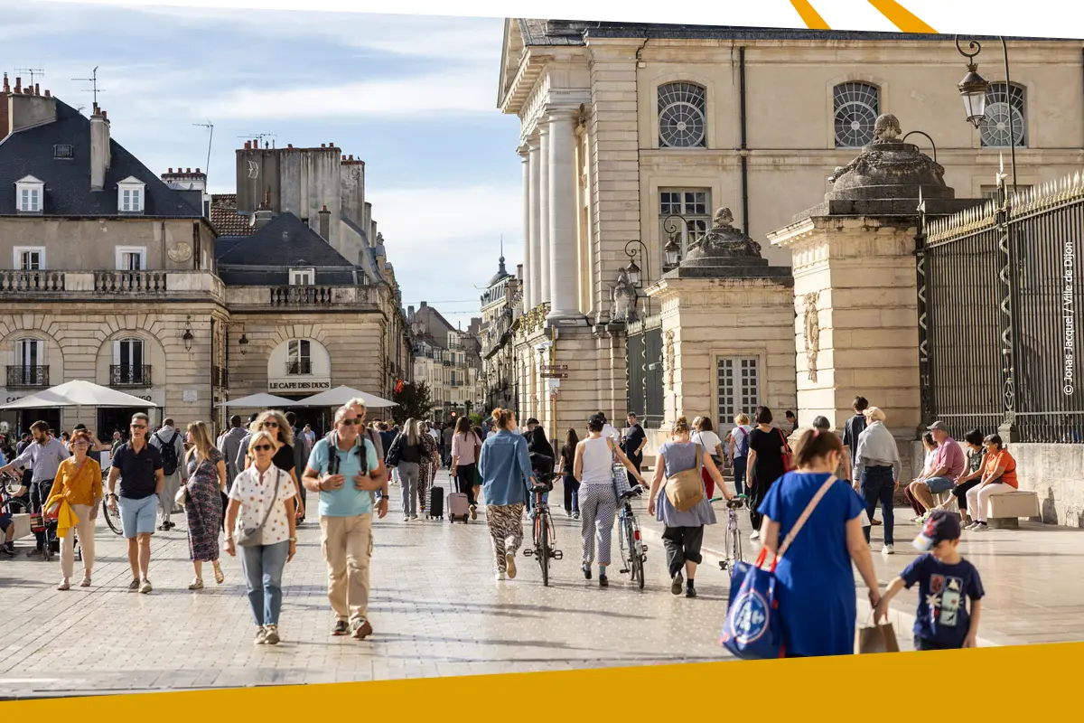 Dijon confirme son attractivité touristique avec 2,6 millions de nuitées en été 2026
