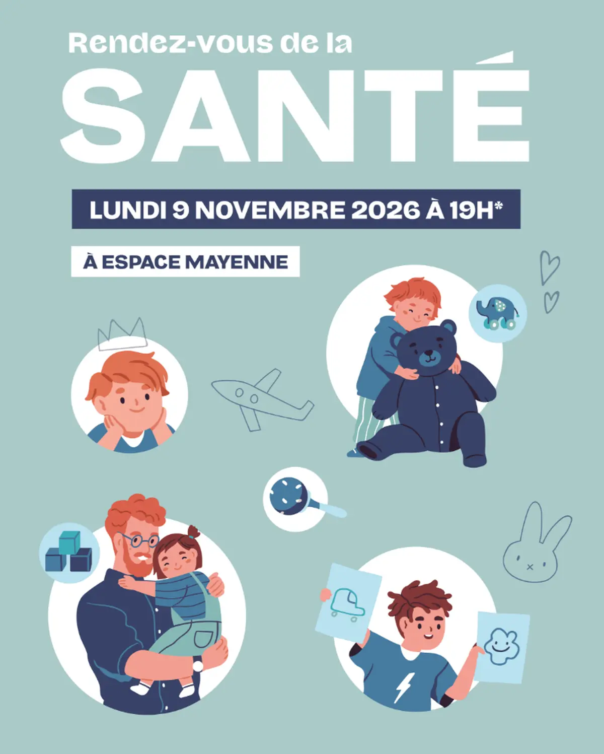 Conférence sur le développement de l'enfant à l'Espace Mayenne de Laval