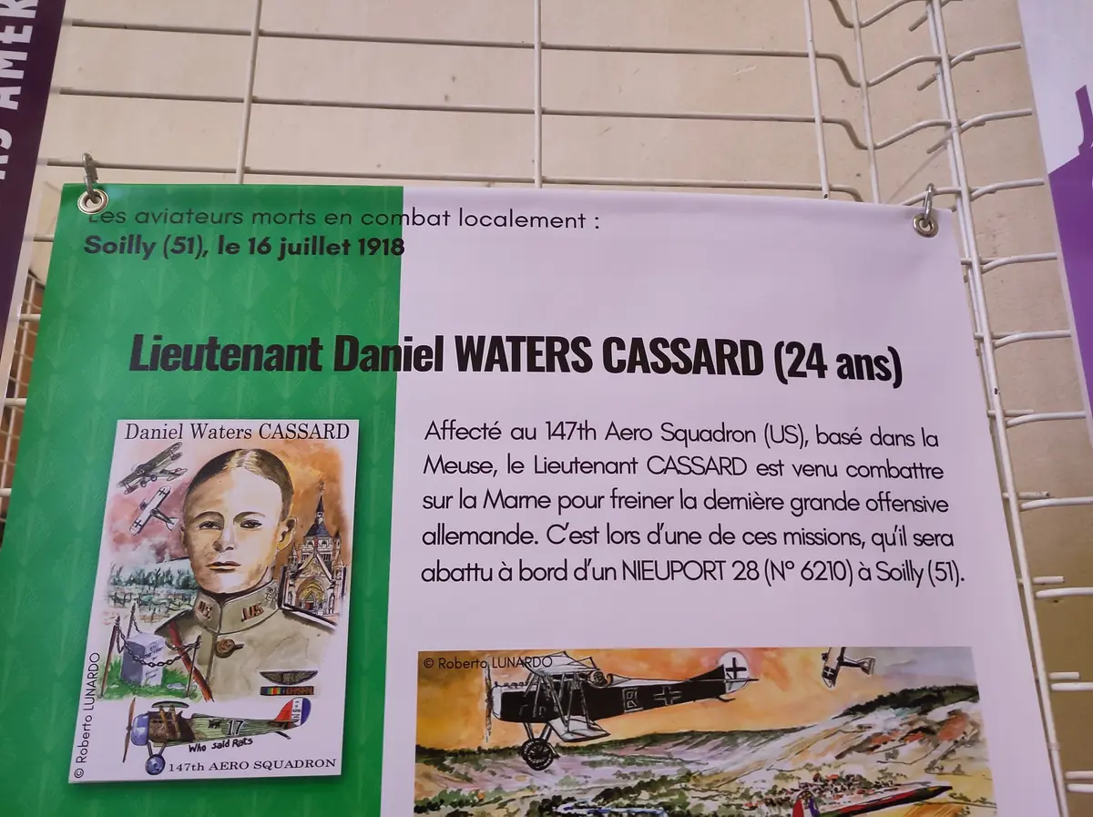 Exposition sur l'aviation pendant la Première Guerre mondiale au Mémorial de Dormans