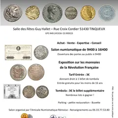 Salon Numismatique en Champagne à Tinqueux