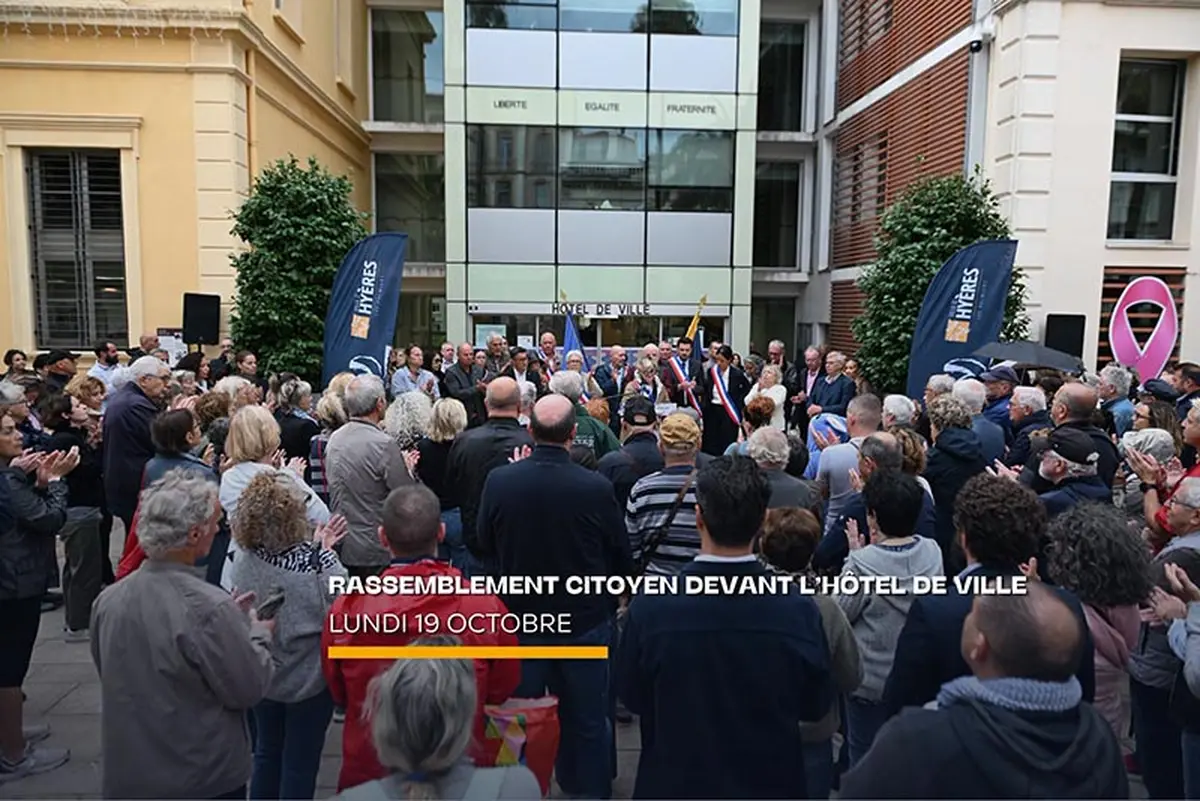 Rassemblement républicain à Hyères : la ville unie pour défendre les valeurs de la République