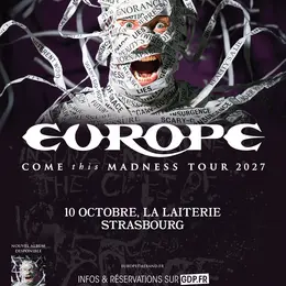 EUROPE en concert à La Laiterie de Strasbourg pour le Come This Madness Tour