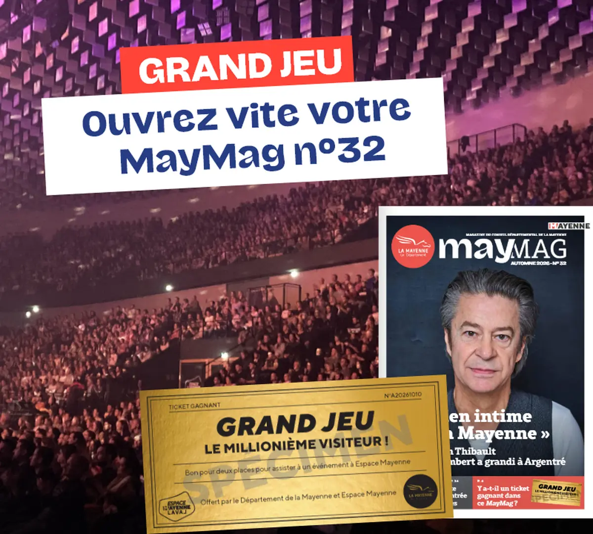 Le grand jeu du Millionième Visiteur à l'Espace Mayenne de Laval