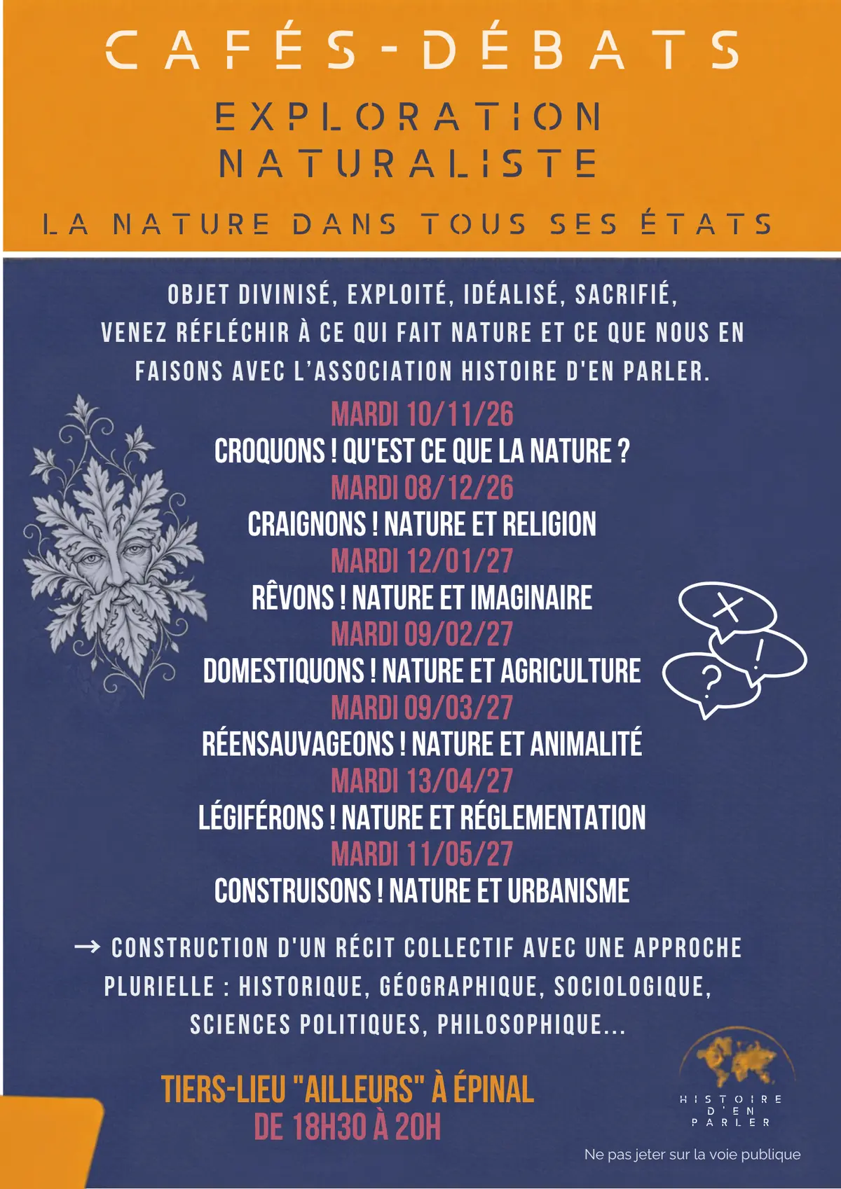Café-débat sur la nature et l'exploration naturaliste à Épinal