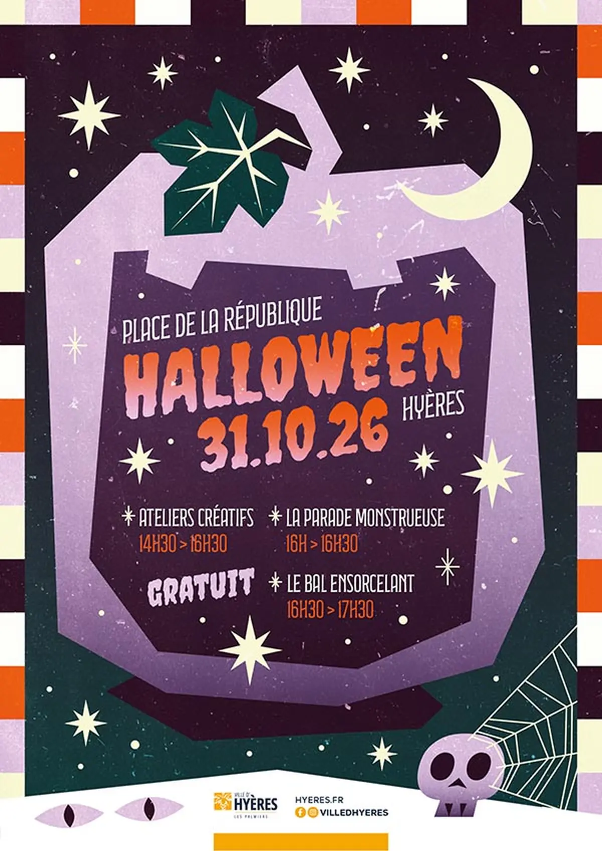 Halloween en centre-ville d'Hyères : animations et ateliers pour les enfants