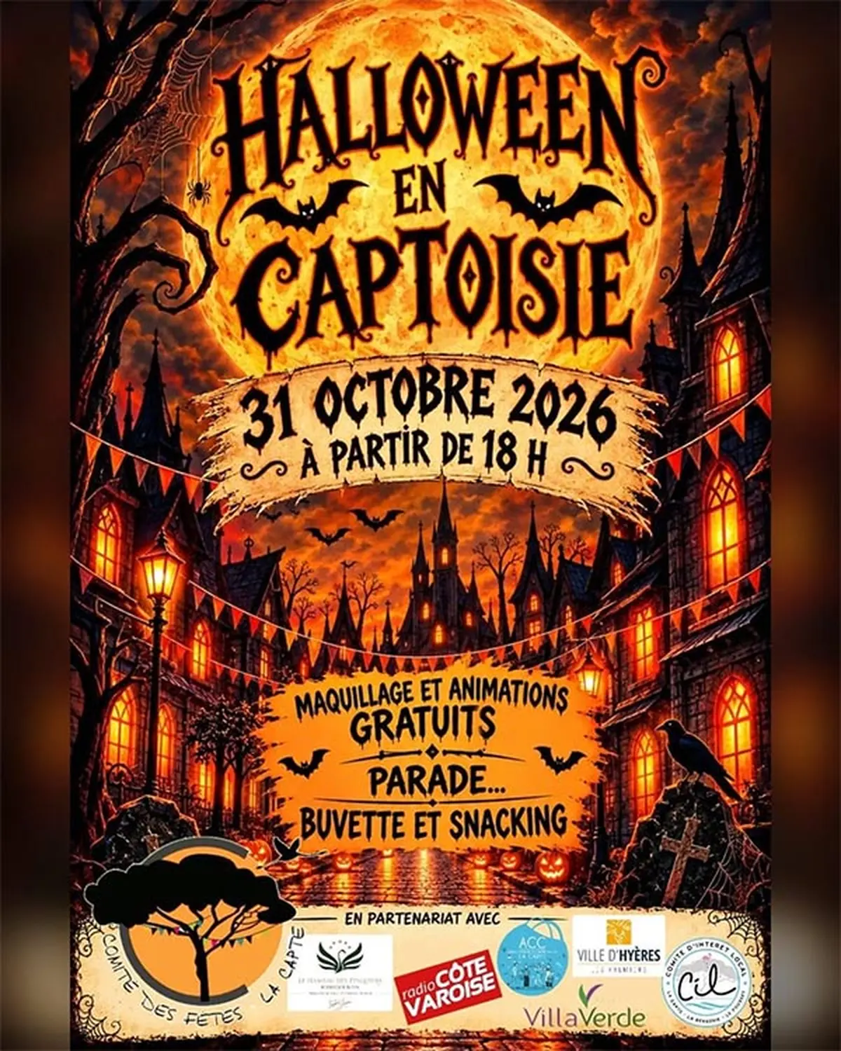 Halloween à la Capte, le rendez-vous de Hyères pour frissonner en famille