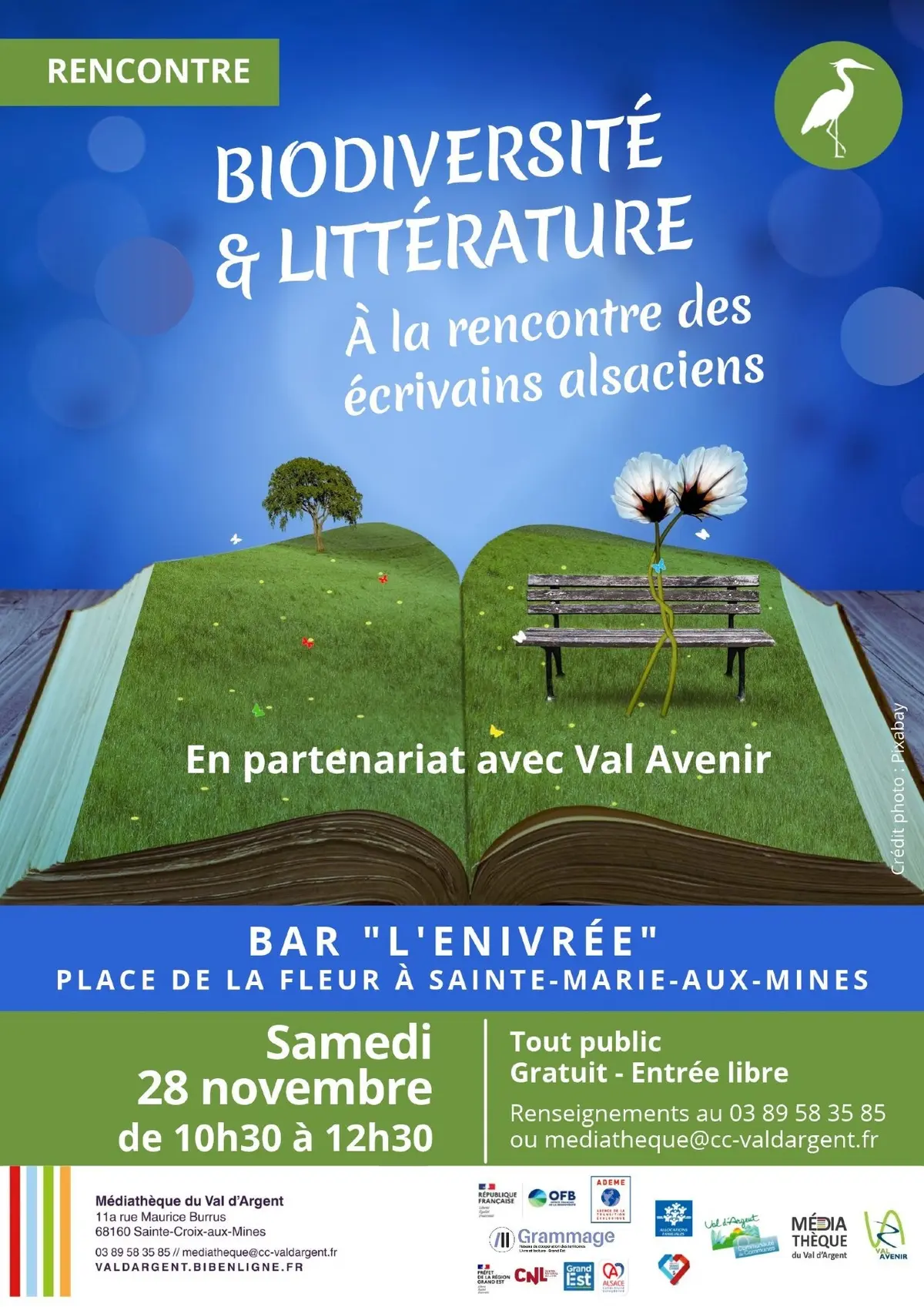 Rencontre littéraire autour de la biodiversité avec des écrivains alsaciens à Sainte-Marie-aux-Mines