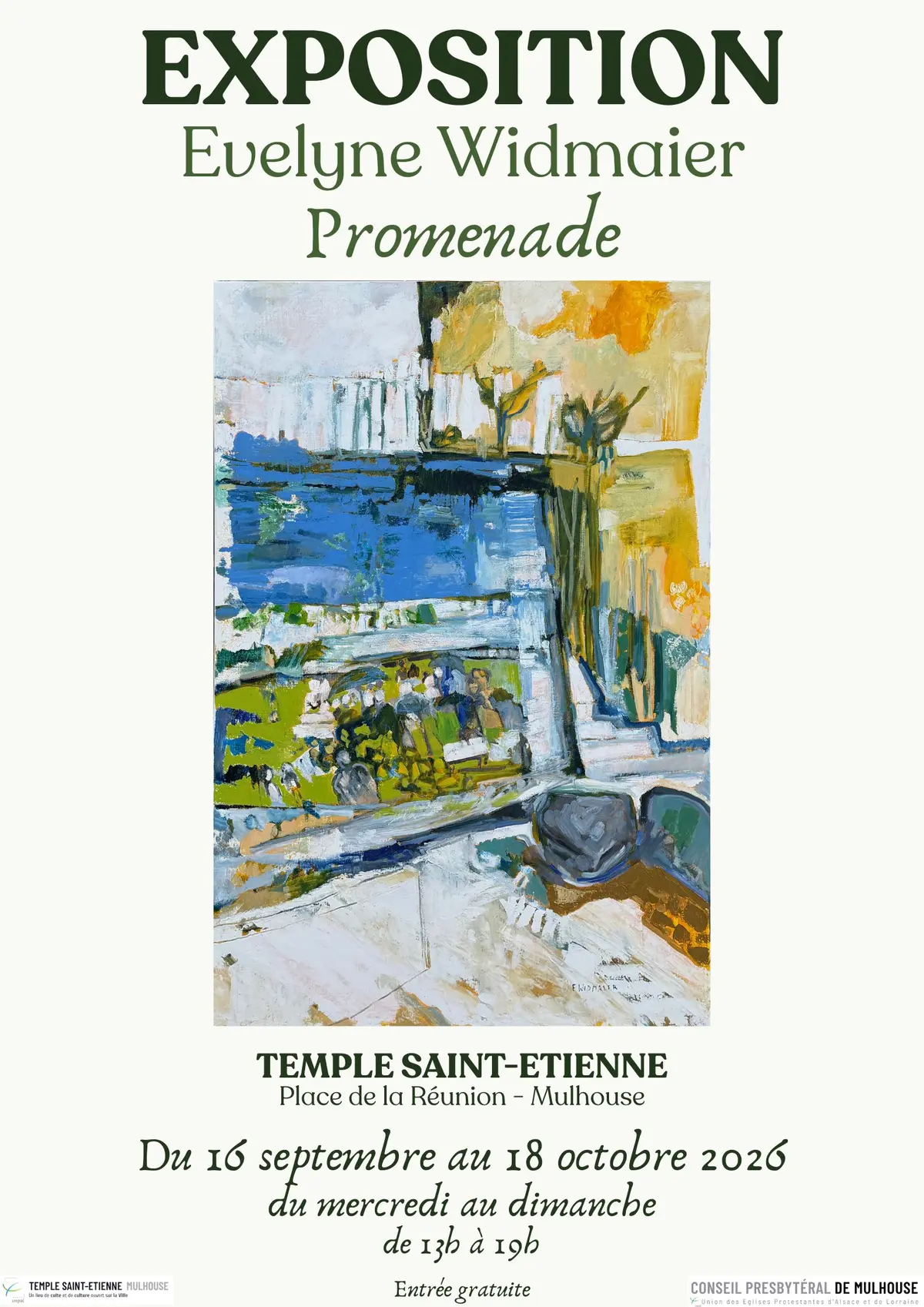 Exposition - Promenade - Par Evelyne Widmaier (Peinture)