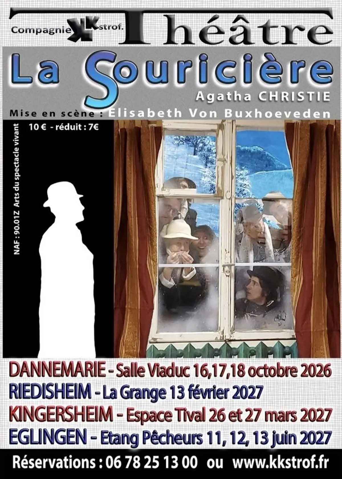 Théâtre : La souricière d'Agatha Christie à Dannemarie (68) 
