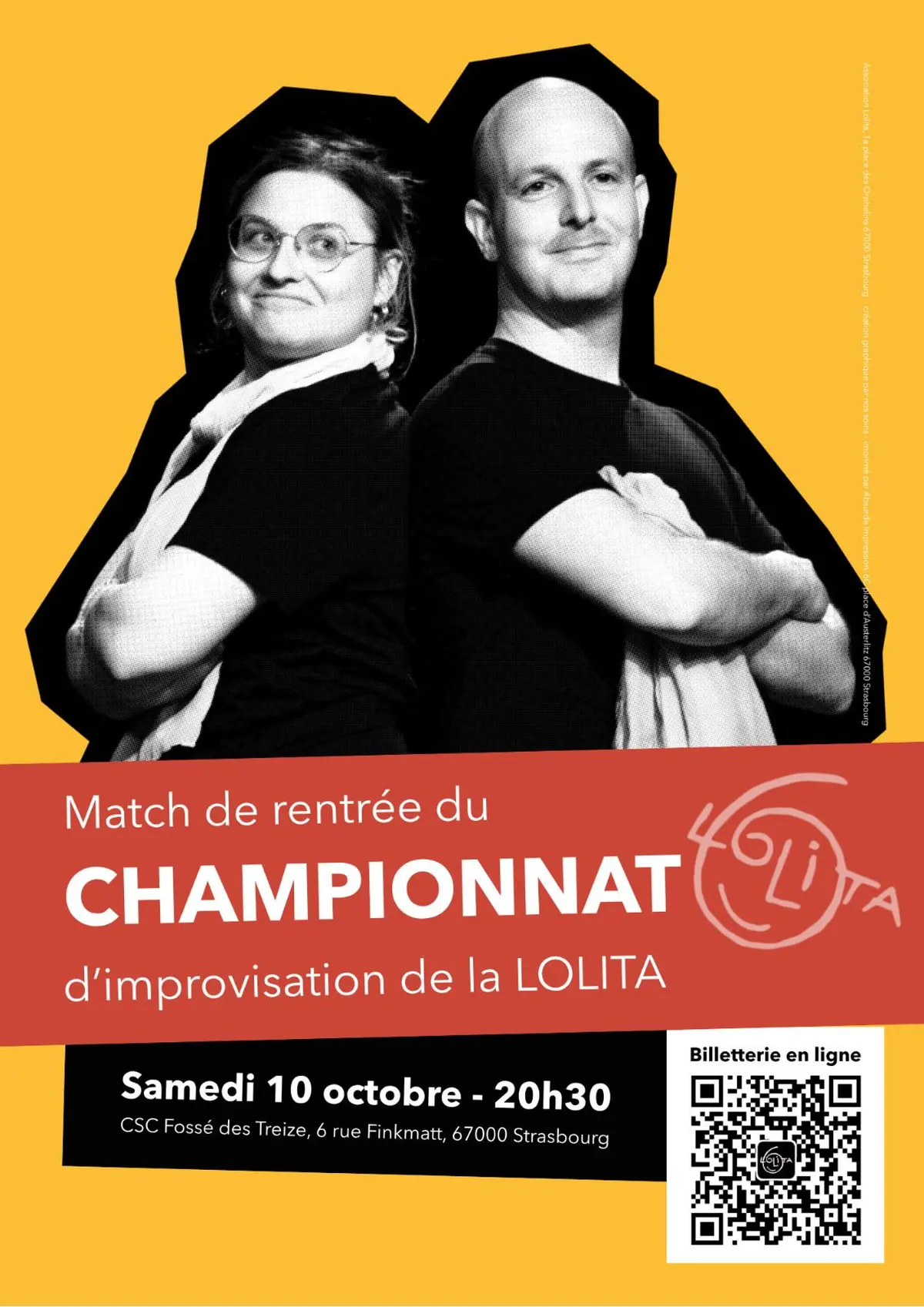 Match d'improvisation CHAMPIONNAT : Spectacle de rentrée
