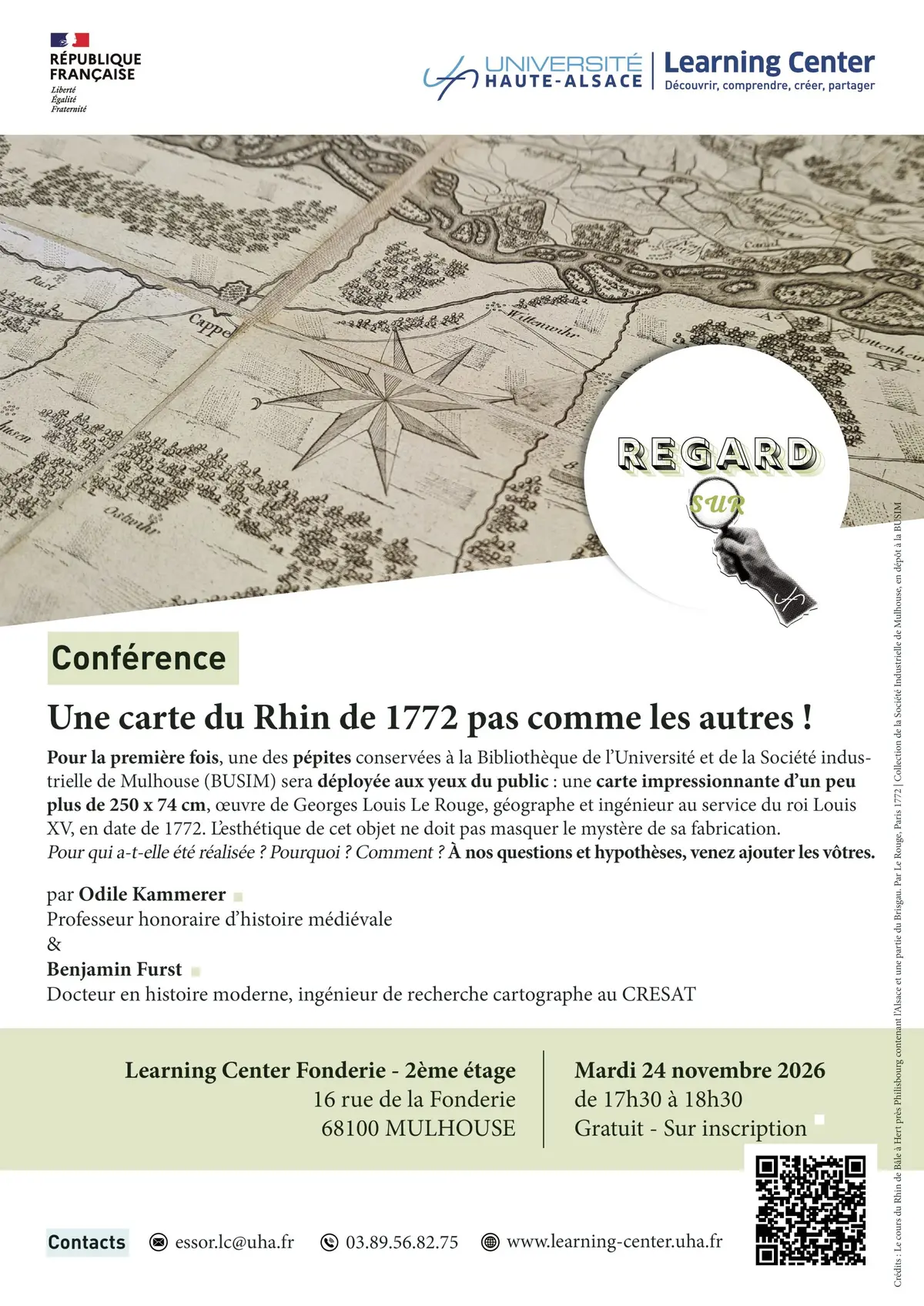  Conférence - Regard sur une carte du Rhin de 1772 pas comme les autres ! 