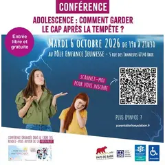 Conférence : Adolescence : comment garder le cap après la tempête ?