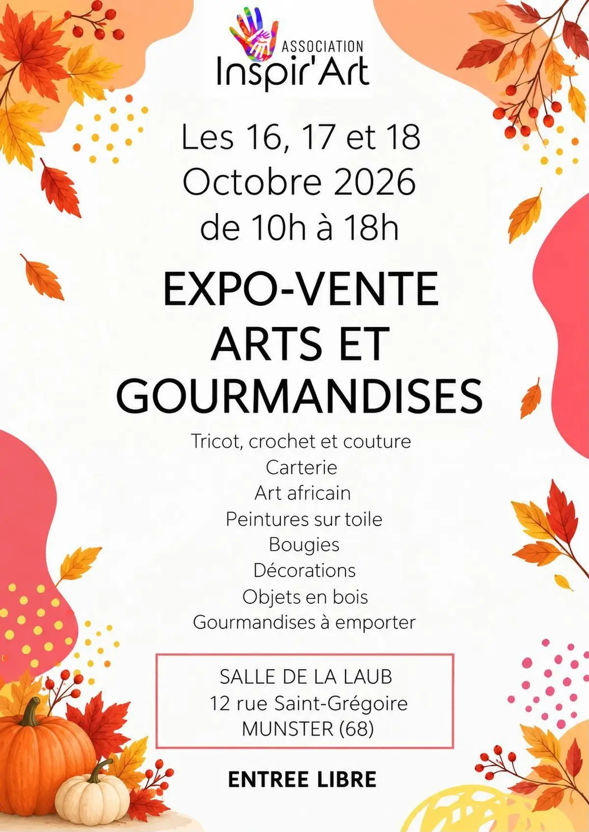 Expo Vente « Arts et Gourmandises »