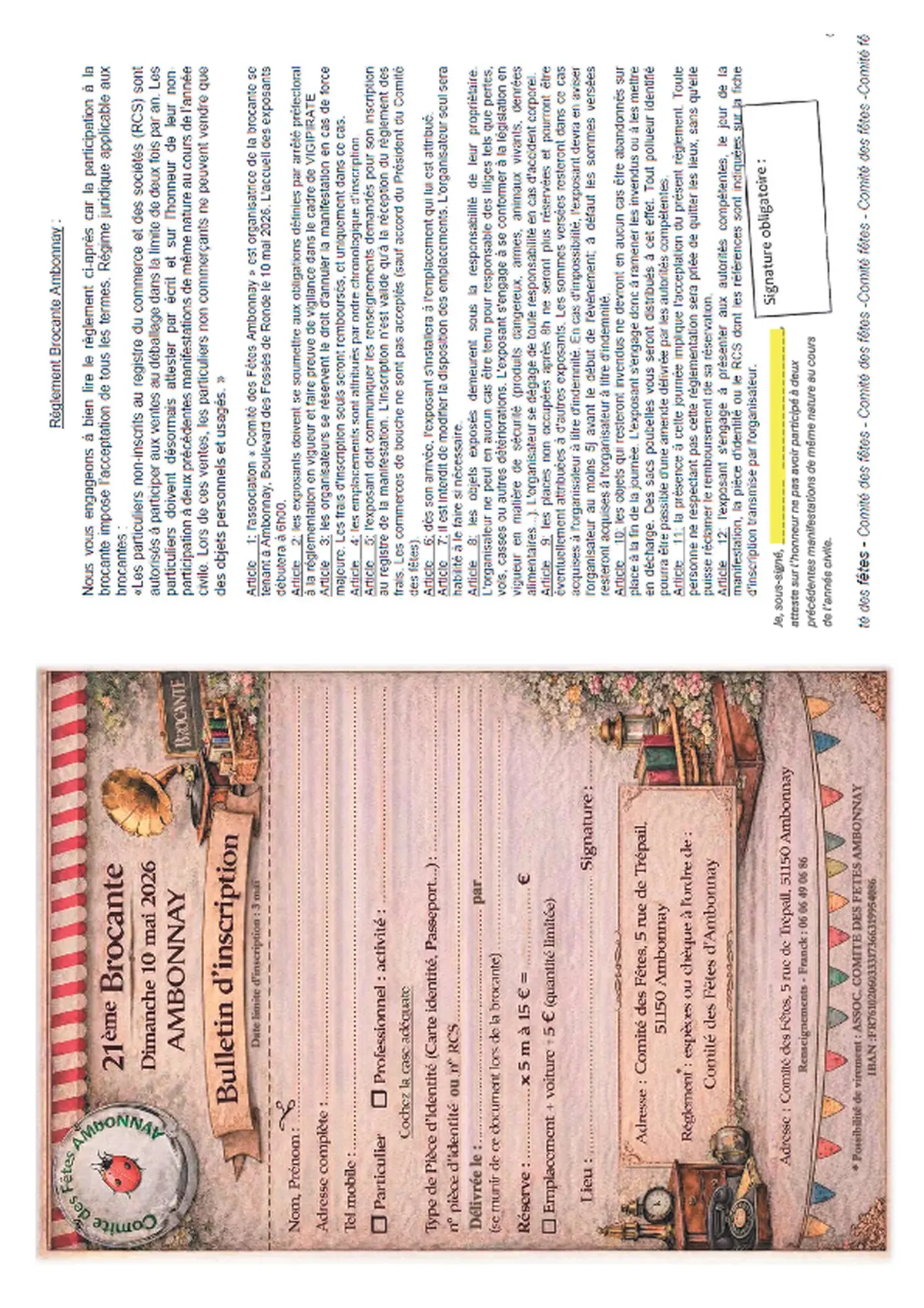 21e brocante d'Ambonnay