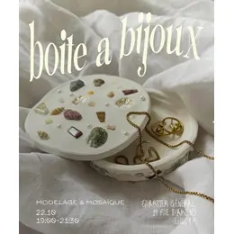 Atelier modelage & mosaÏque - boÎte À bijoux par josiane creative club