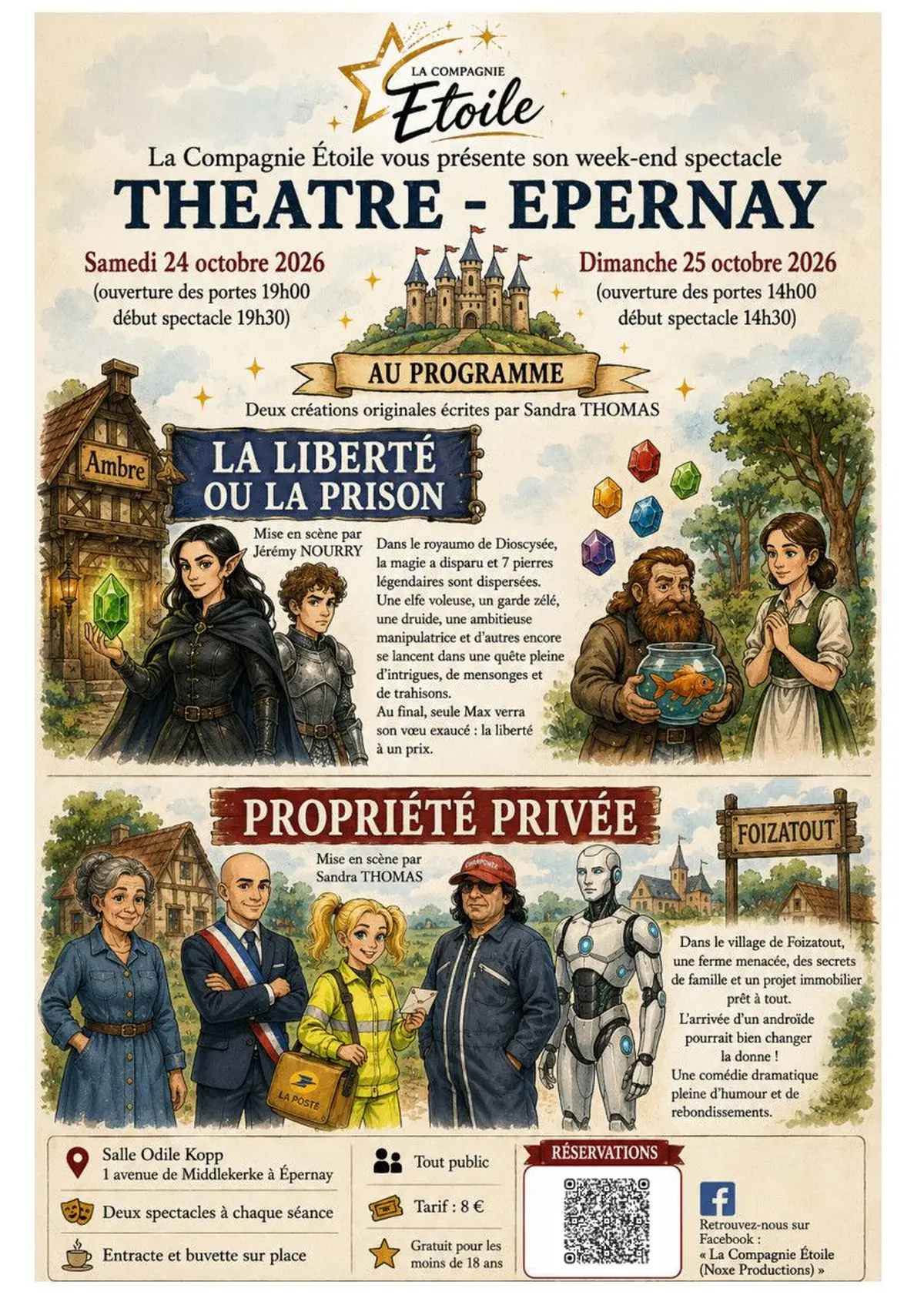 Théâtre à Epernay - c'est le WE spectacle de la  Cie Etoile