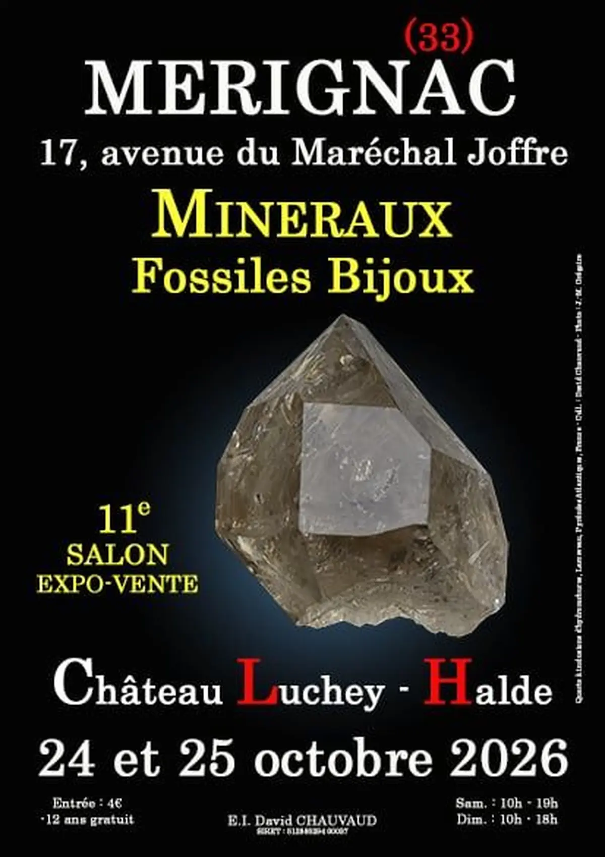 11e Salon Minéraux Fossiles Bijoux de MERIGNAC (Gironde)