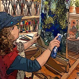 Activité arts plastiques enfants à l'AFI 