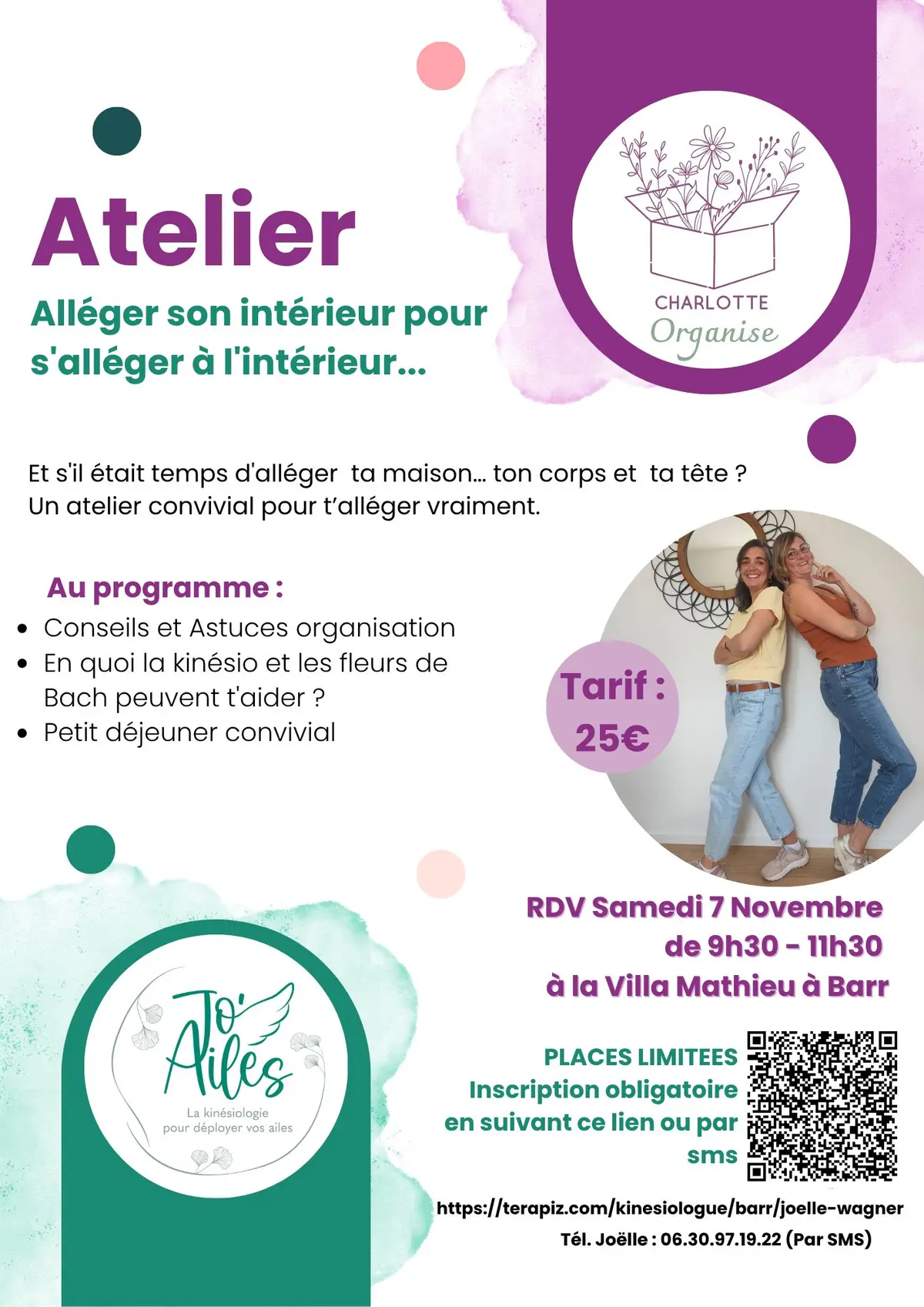 Atelier Home Organising et Kinésiologie
