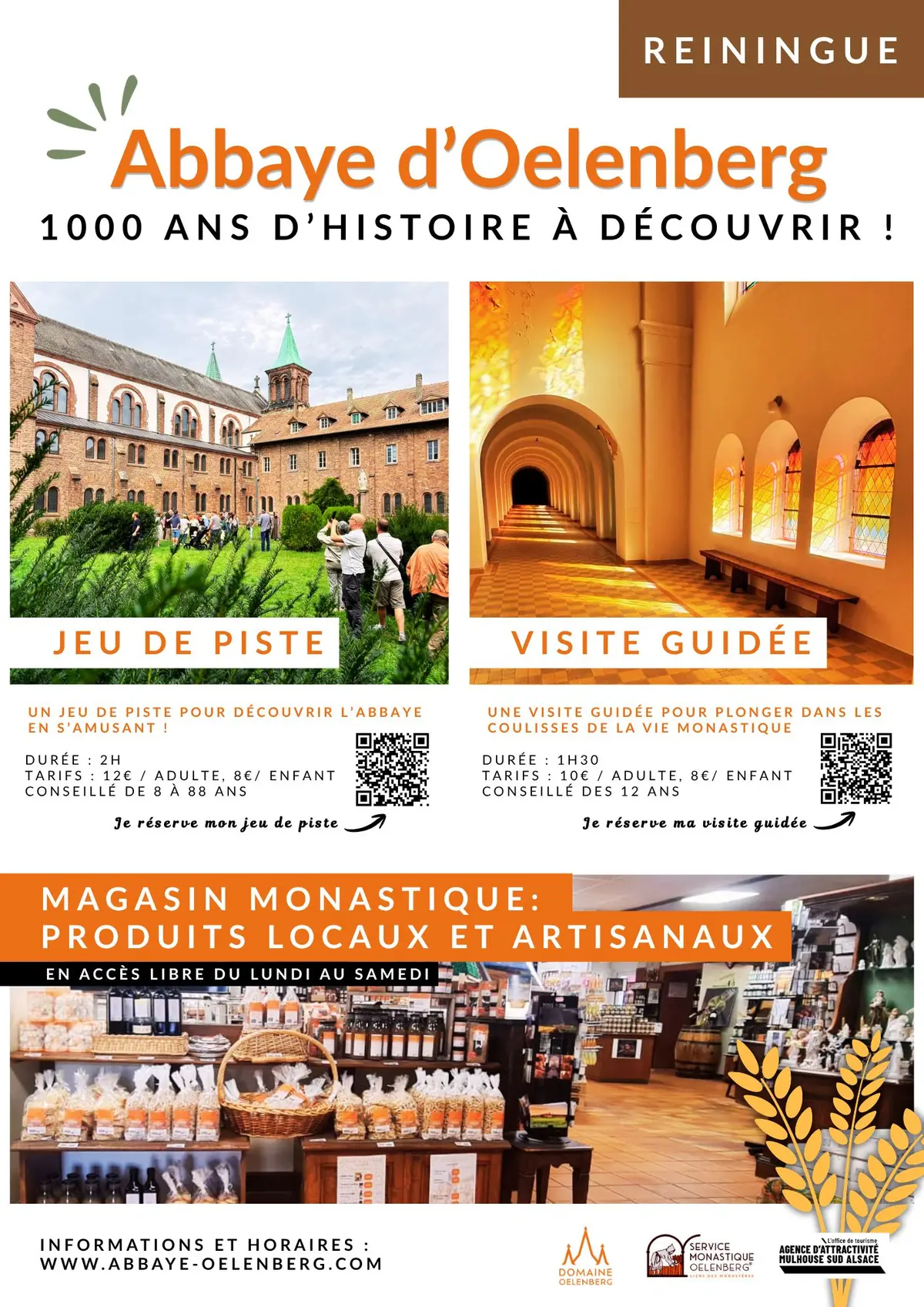 Visite guidée de l'Abbaye d'Oelenberg