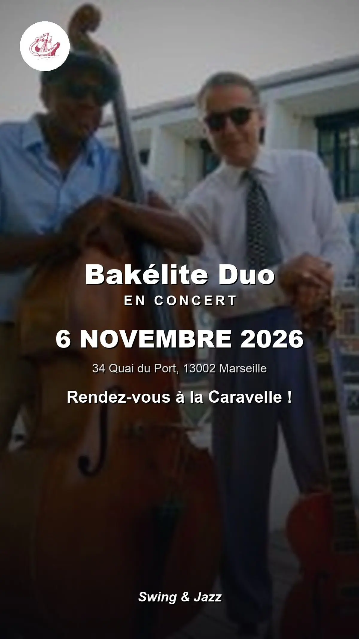 Bakélite Duo en concert à La Caravelle
