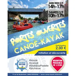 Portes Ouvertes rentrée 2026 - Découverte canoë-kayak